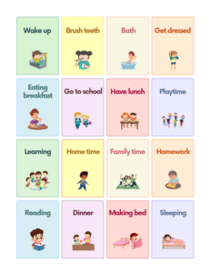 Free Daily Routines Flashcards for Autism and Speech Therapy | AutisticHub