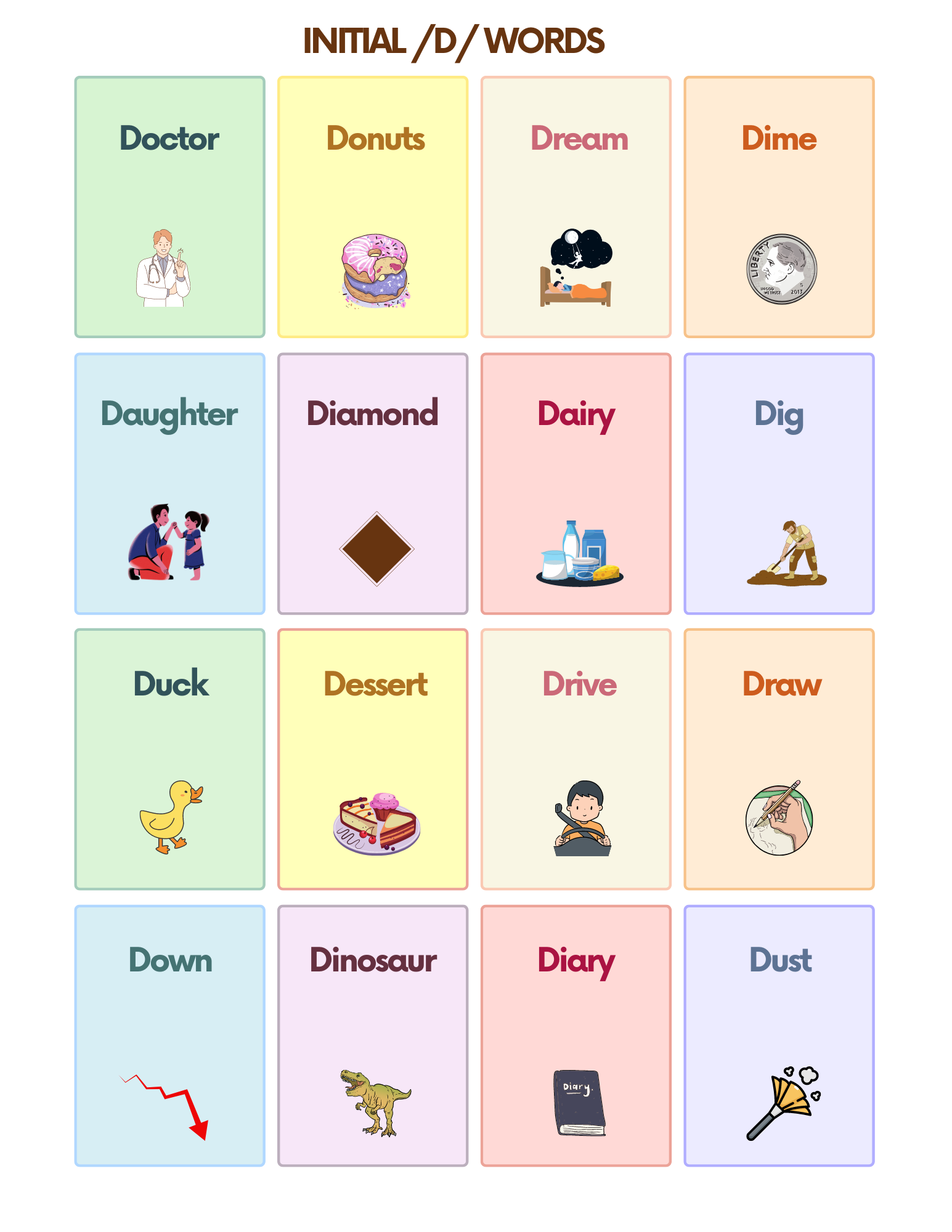 Free Autism and Speech Therapy Printable Flashcards | AutisticHub